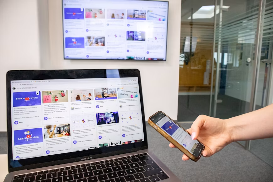 Computer connected to a television for browser-based video streaming.